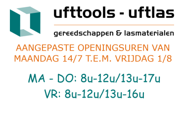 AANGEPASTE OPENINGSUREN VAN MAANDAG 14/7 T.E.M. VRIJDAG 1/8