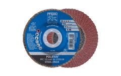 Foto LAMELLENSCHIJF CONISCH Ø115MM K40 AO GLASVEZ PFERD POLIFAN PFC 115 A 40 SG 