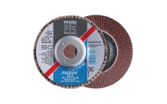 Foto LAMELLENSCHIJF CONISCH Ø115MM K120 AO GLASVEZ PFERD POLIFAN PFC 115 A 120 SG