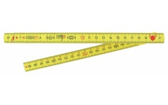 Foto VOUWMETER GLASVEZEL 2 M GEEL WIHA LONGLIFE PLUS