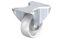Foto BOKWIEL POLYAMIDE INOX Ø100 MET PLAATBEV.  7478POO100P62