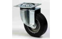 Foto ZWENKWIEL ZWART ELASTISCH RUBBER Ø100+PLAATBEV ACL 100 N