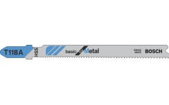 Foto DECOUPEERZAAGBLADEN 5 STUKS HSS METAAL BOSCH T118A