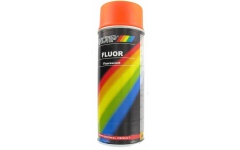 Foto ACRYLLAK SPUITBUS 400 ML FLUOR ORANJE/ROOD MOTIP