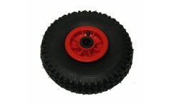 Foto LUCHTBANDWIEL Ø260 X 85MM ROLLAGER 20 2PLY VOOR ENKELE LASFLESSENWAGEN