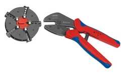 Foto KRIMPTANG WISSELLADER 2C 250 MM 5 PROFIELEN KNIPEX MULTICRIMP 97 33 02