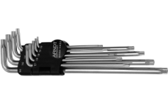 Foto SET (9) INBUSSLEUTELS RESISTORX T10-T50 OP CLIP ARNDT 