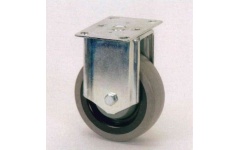 Foto BOKWIEL GRIJS RUBBER Ø75 X 30 MM+PLAATBEV RG CK 075 AVI