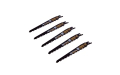 Foto RECIPROZAAGBLADEN 5 STUKS 152 MM 4/6T BIM HOUT DEWALT EXTREME RUNTIME DT99554-QZ