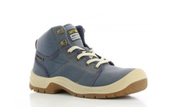 Foto SCHOEN HOOG STALEN TIP & ZOOL S1P BLAUW M41 SAFETY JOGGER DESERT