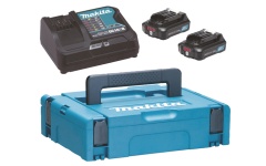 Foto POWERPACK BL1021B 2X12V 2Ah + LADER IN KOFFER MAKITA 197658-5 (EX 197657-7)