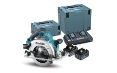 Foto ACCU CIRKELZAAGMACHINE Ø190MM 2X18V Li 2X5,0Ah MAKITA DHS782PT2J