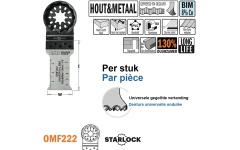 Foto MULTITOOL ZAAGBLAD VOOR HOUT EN METAAL 28MM [5] CMT OMF222-X5