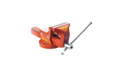 Foto BANKSCHROEF STAAL 120 MM MET PIJPBEKKEN DURLACH MAGNAT PLUS